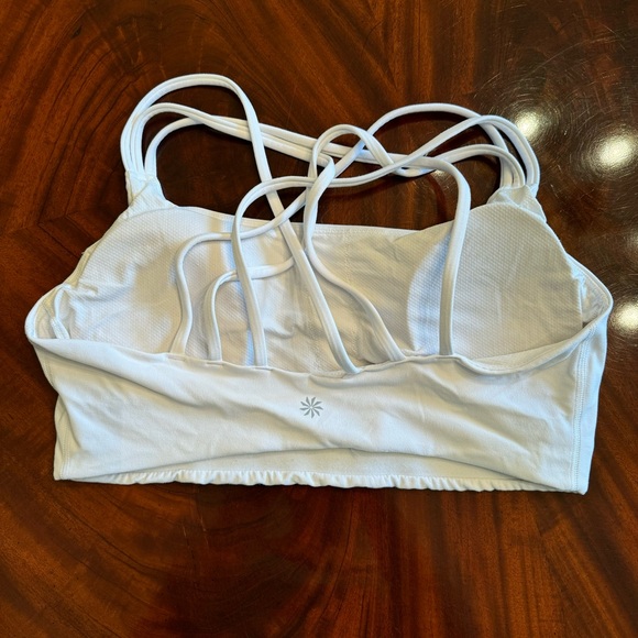 Athleta White Sports Bra - Medium - Picture 7 of 8